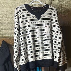 Tommy Hilfiger Black and White Sweater